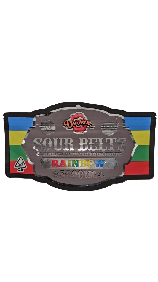 Devour 3000mg Sour Belts Gummies